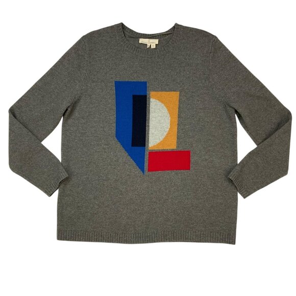 Seasalt Cornwall Polreath Jumper Wool Sweater UK 18 US XL Gray Long Sleeve Crew - Picture 12 of 12